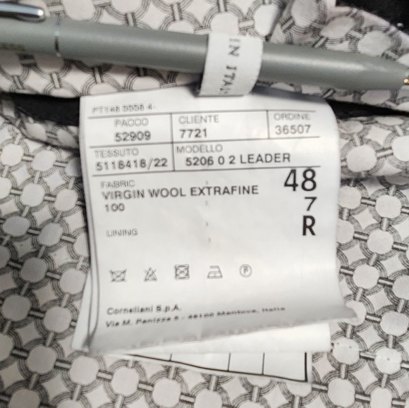 Corneliani Mens Grey Tailored Wool Trousers, Size 48 (IT)/32 (US) ~ EUC - Picture 11 of 15